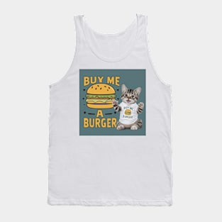 Buy Me A Burger - Cat Tank Top